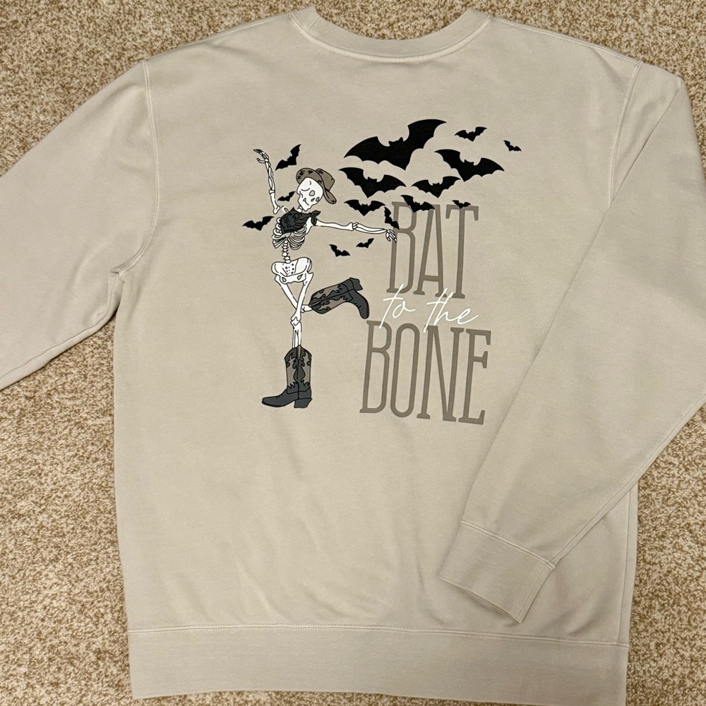 Living Fully Co. Bat to the Bone Graphic Sweater (Fall 2024 collection)